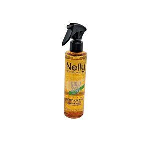 Nelly Professional Gold 24K Liquid Keratin Hair Treatment 200ml 6.75 floz Spray
